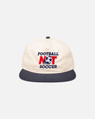 ART OF Football Not Soccer Cap | White & Navy Embroidered Hat