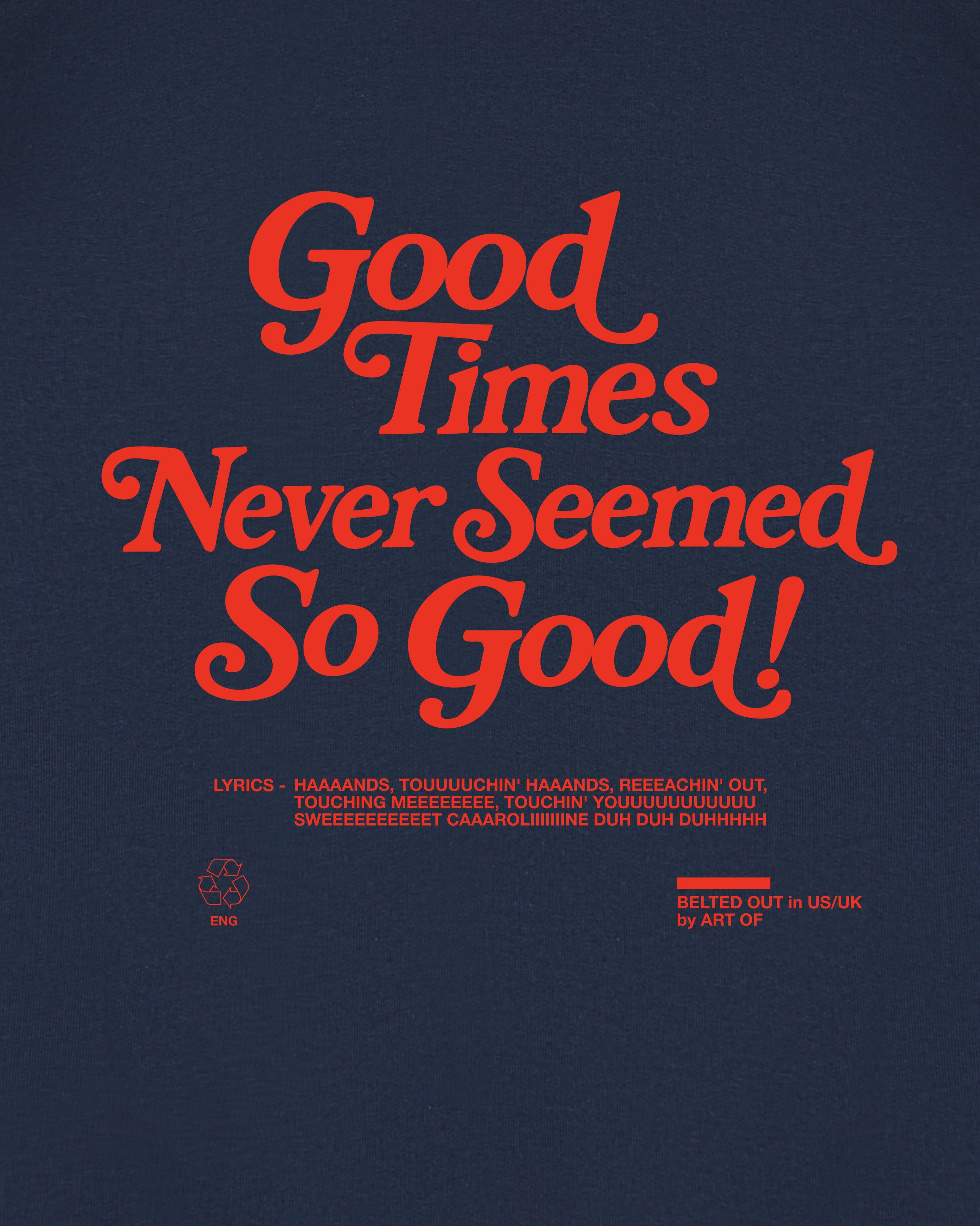 ART OF So Good Sweat | England Navy Graphic Football Top