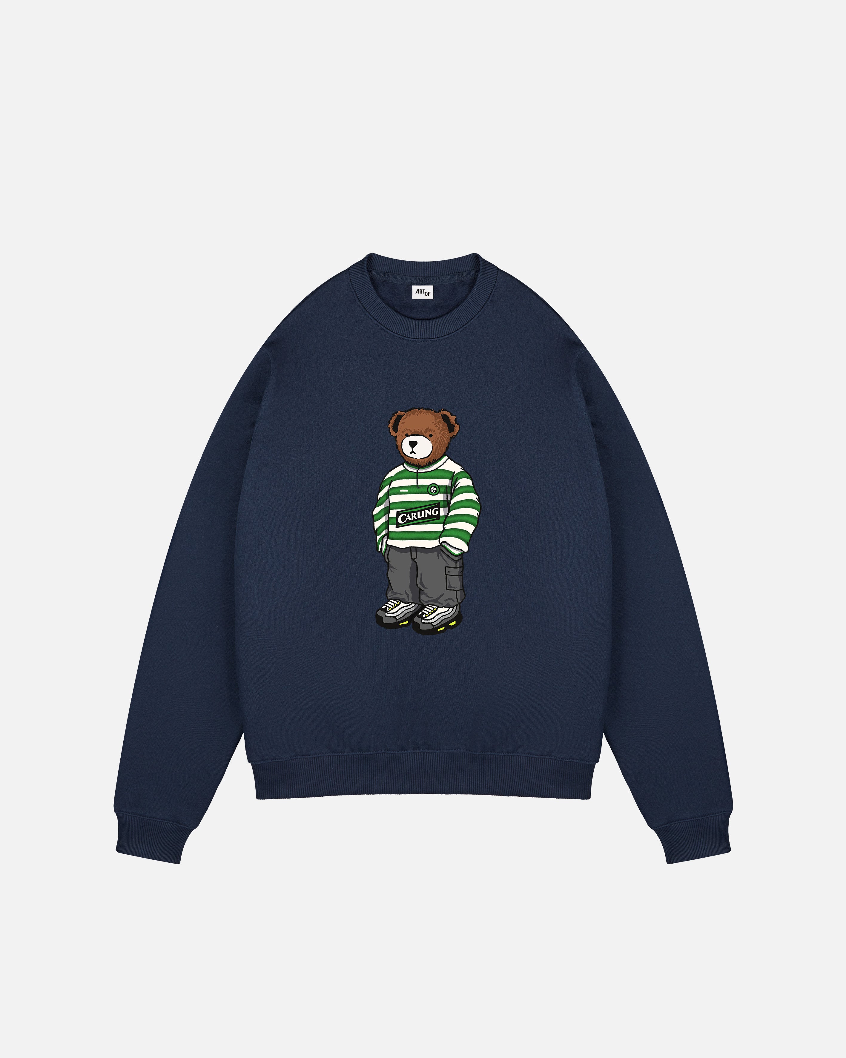 ART OF Bhoys Home Pickles Sweat | Navy Celtic Printed Football Top