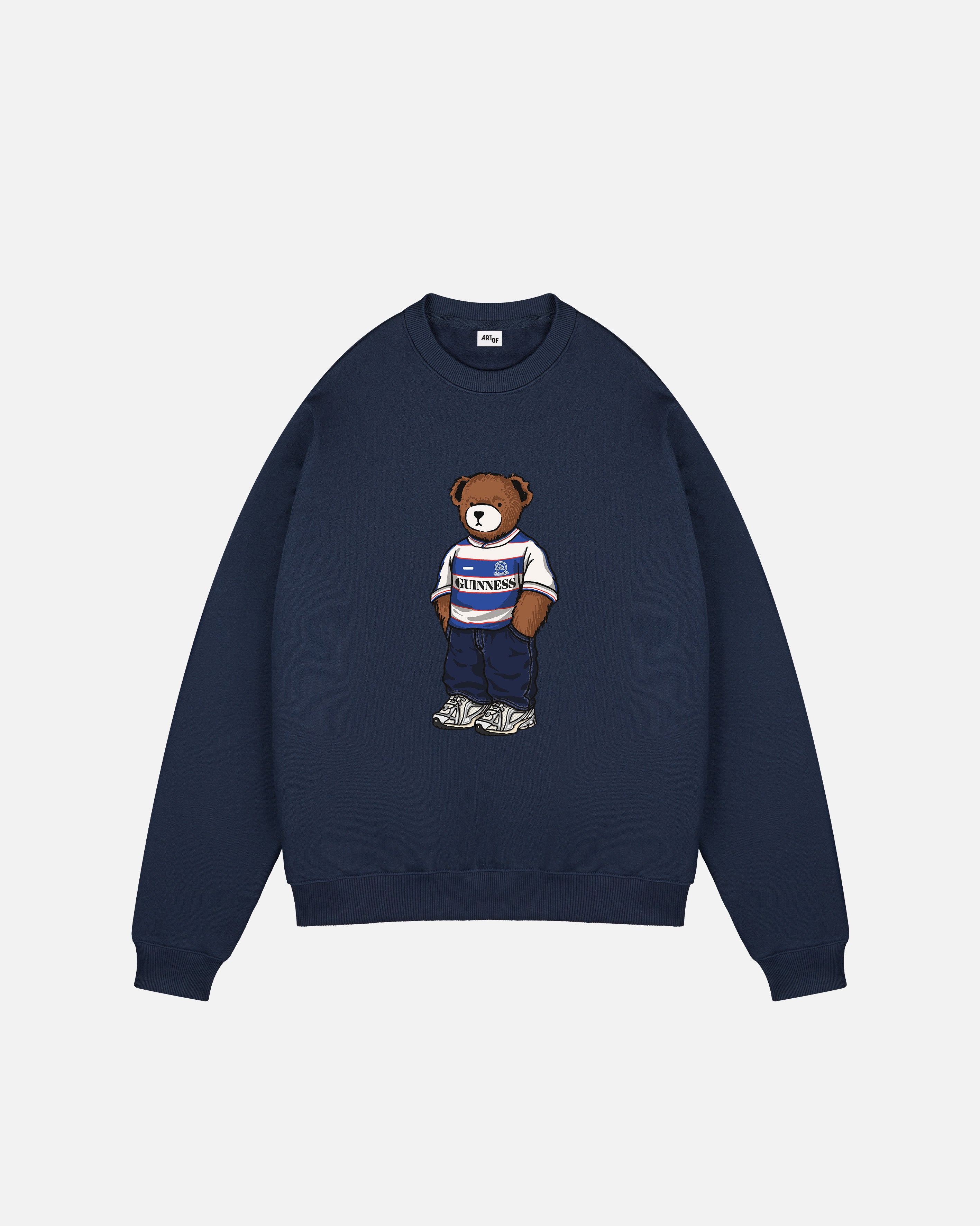 ART OF QPR Home Pickles Sweat | Navy Graphic Printed Football Top