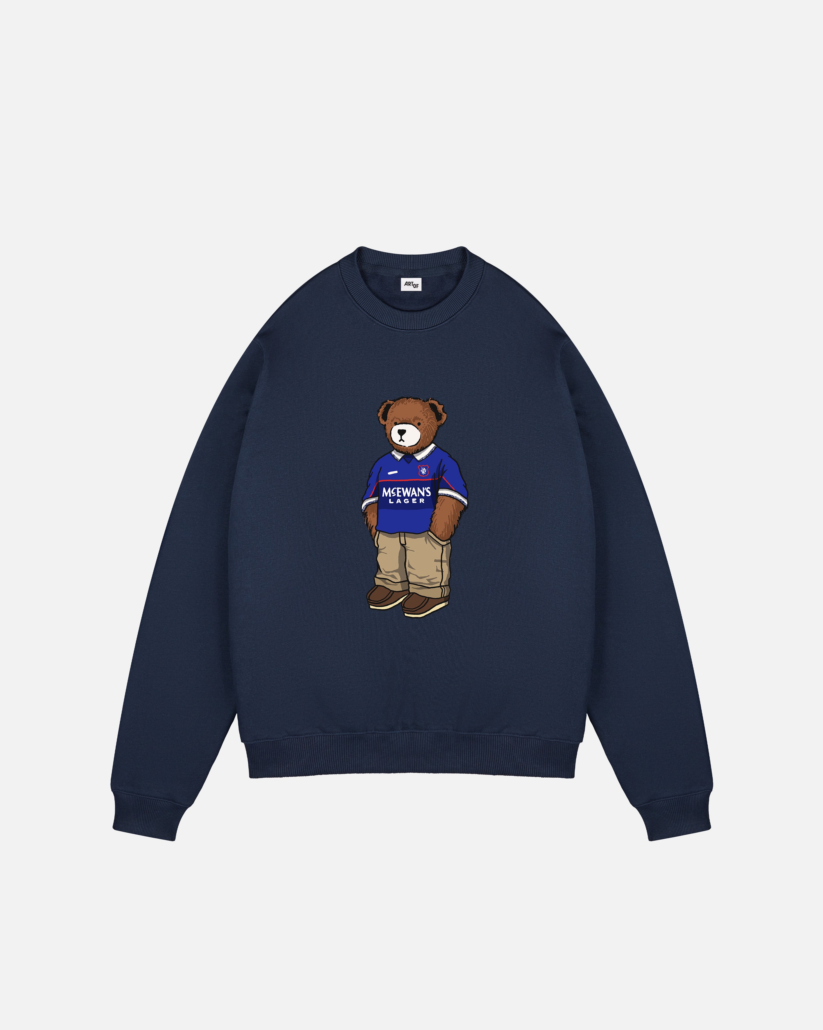 ART OF Rangers Home Pickles Sweat | RFC Navy Graphic Football Top