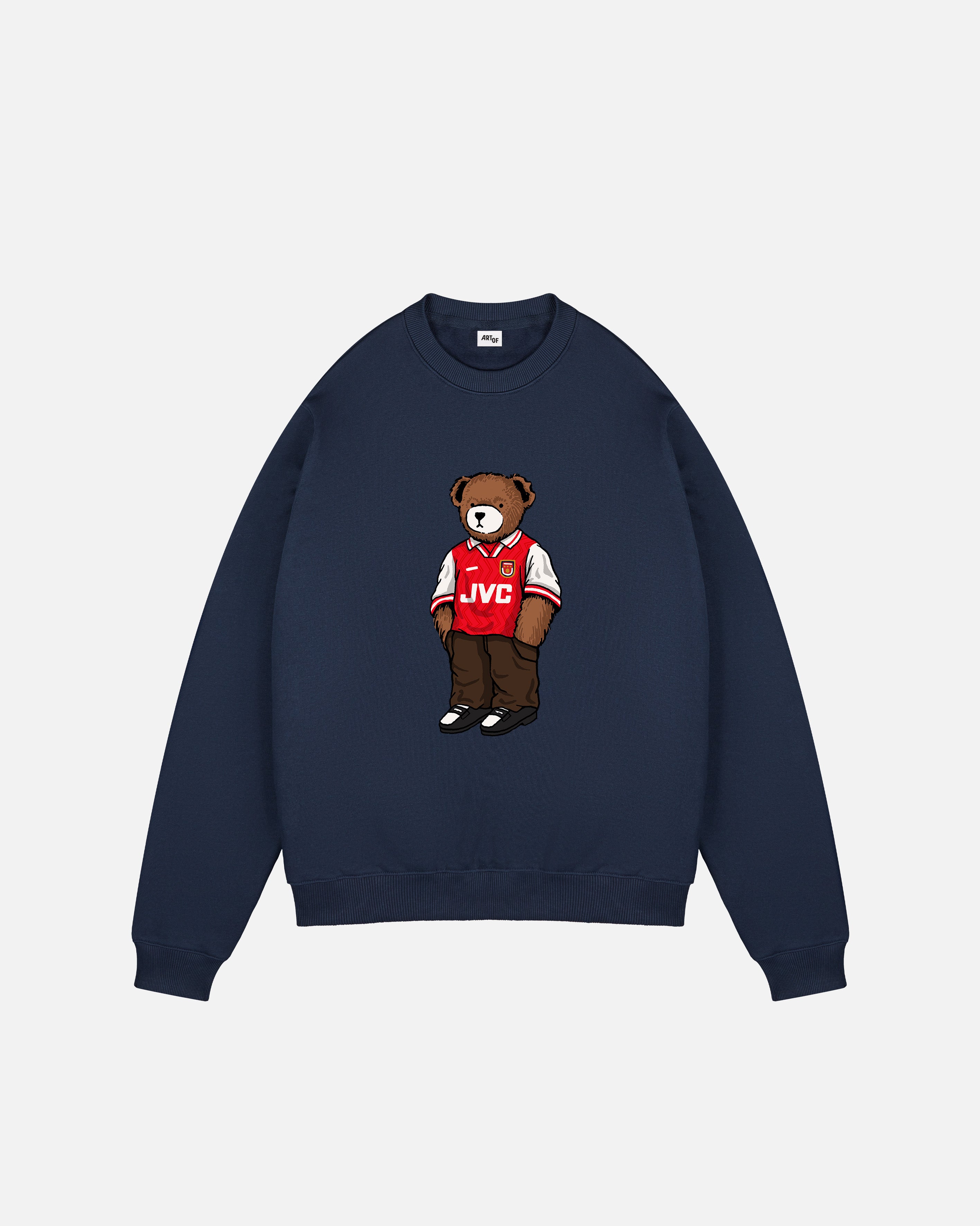 ART OF AFC Home Pickles Sweat | Navy Arsenal Printed Football Top