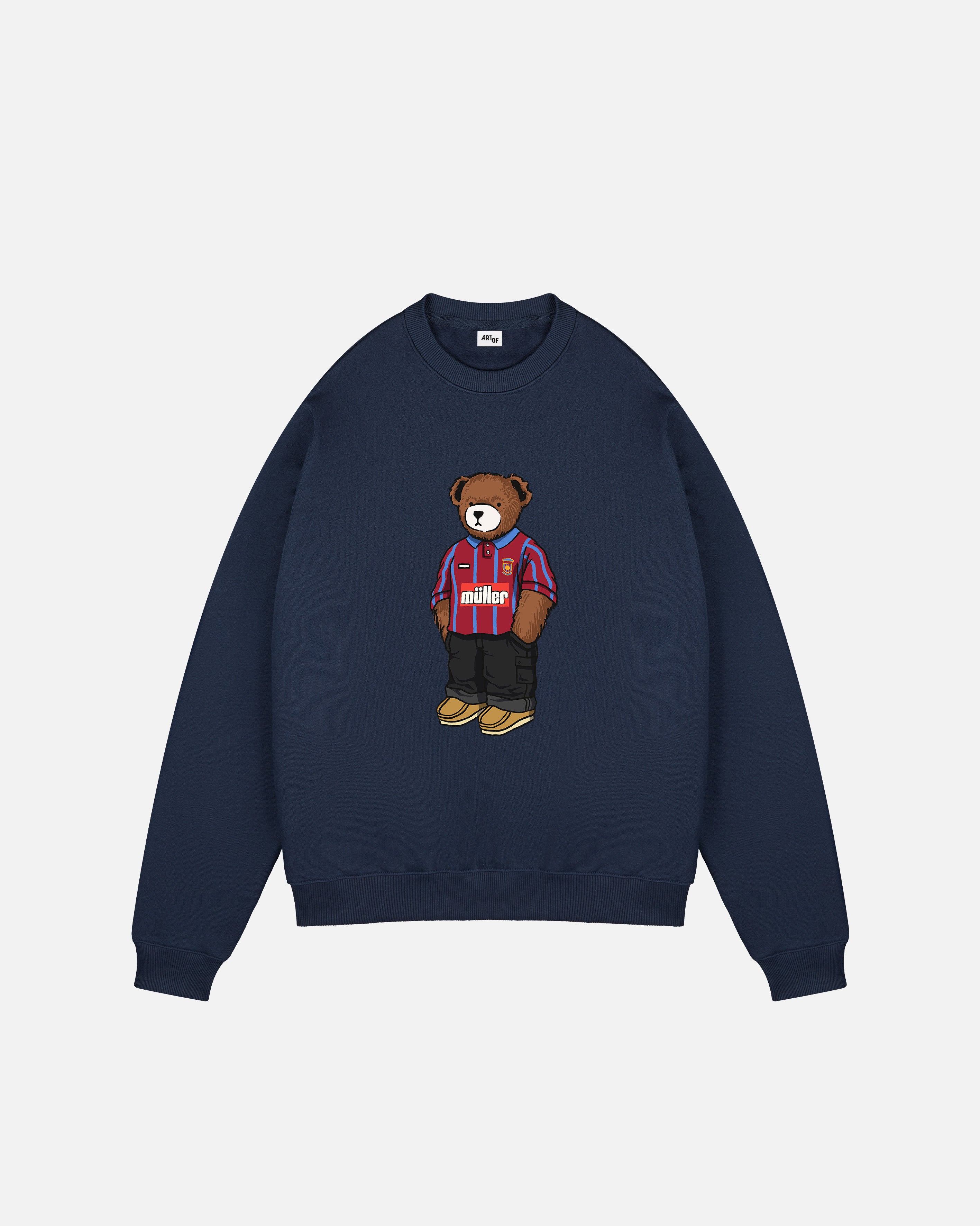 ART OF AVFC Home Pickles Sweat | Navy Villa Printed Football Top