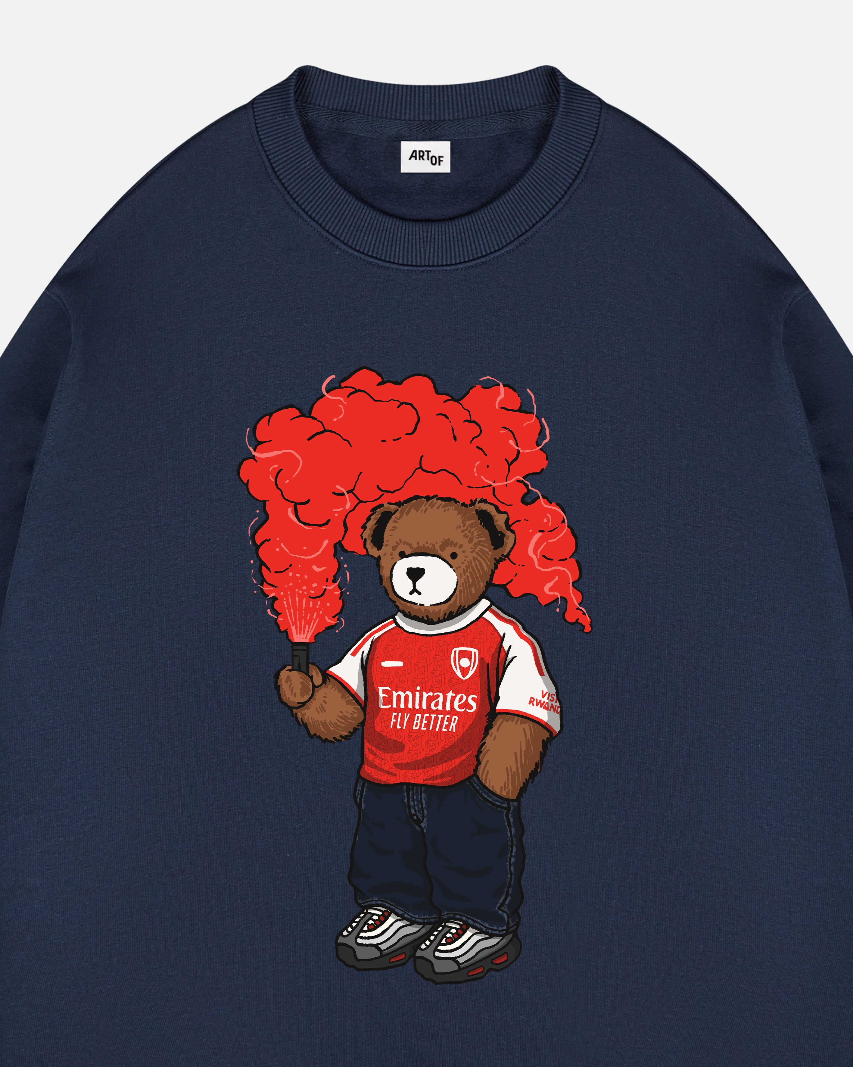 ART OF AFC Champions Pickles Navy Sweat | Arsenal Printed Football Top