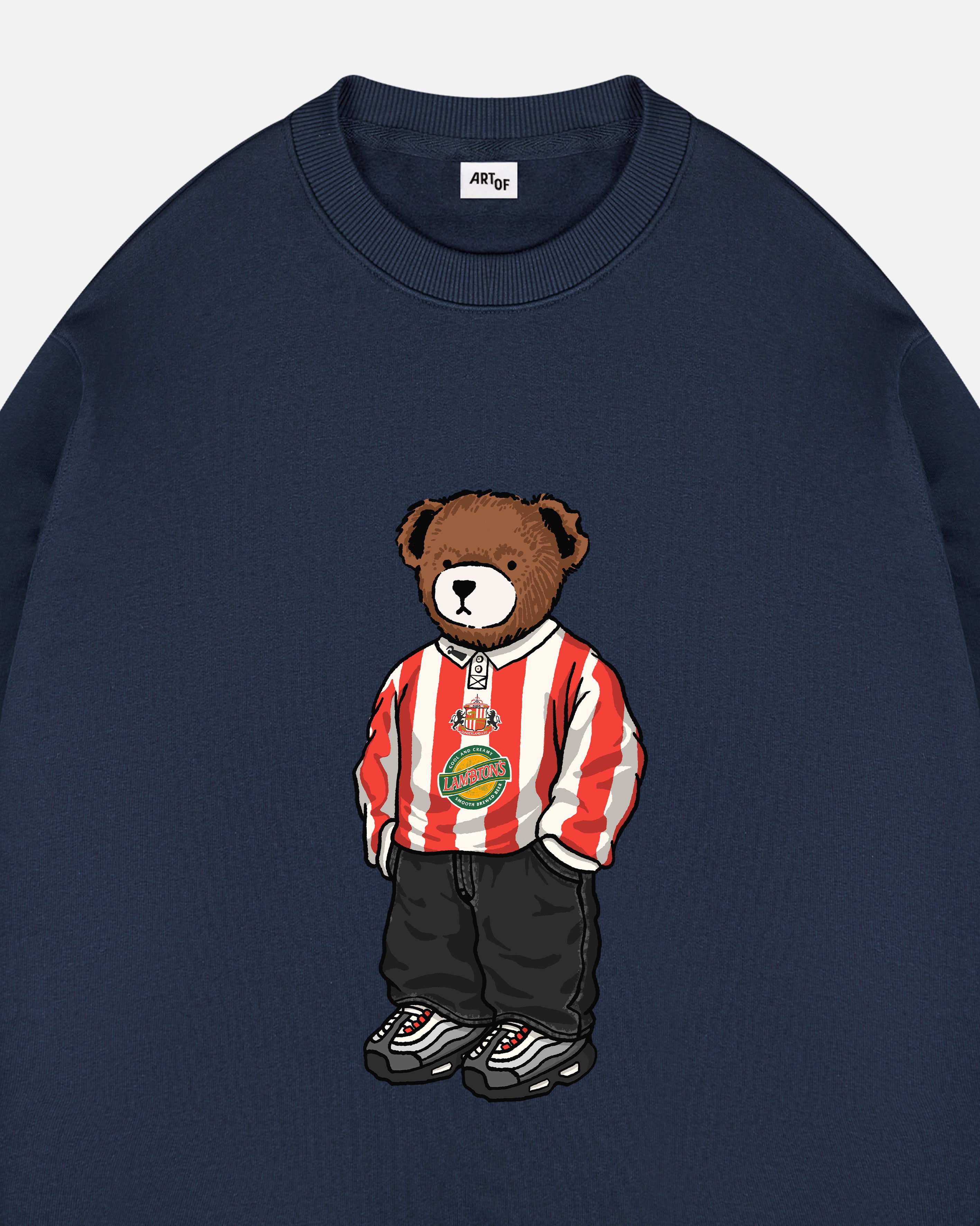 ART OF Sunderland Home Pickles Sweat | SAFC Navy Graphic Football Top