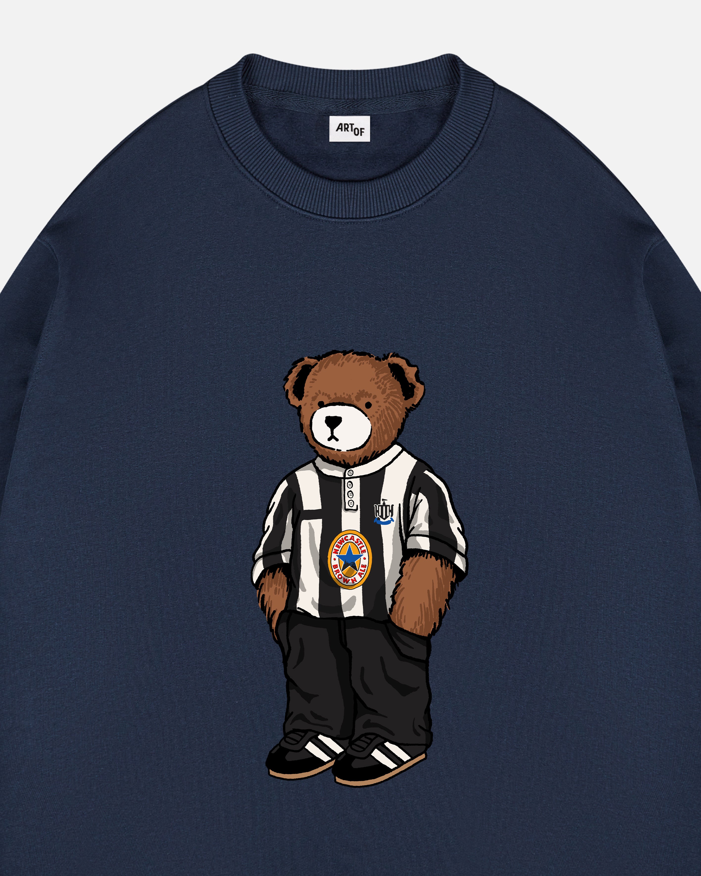 ART OF Toon Home Pickles Sweat | NUFC Navy Graphic Football Top
