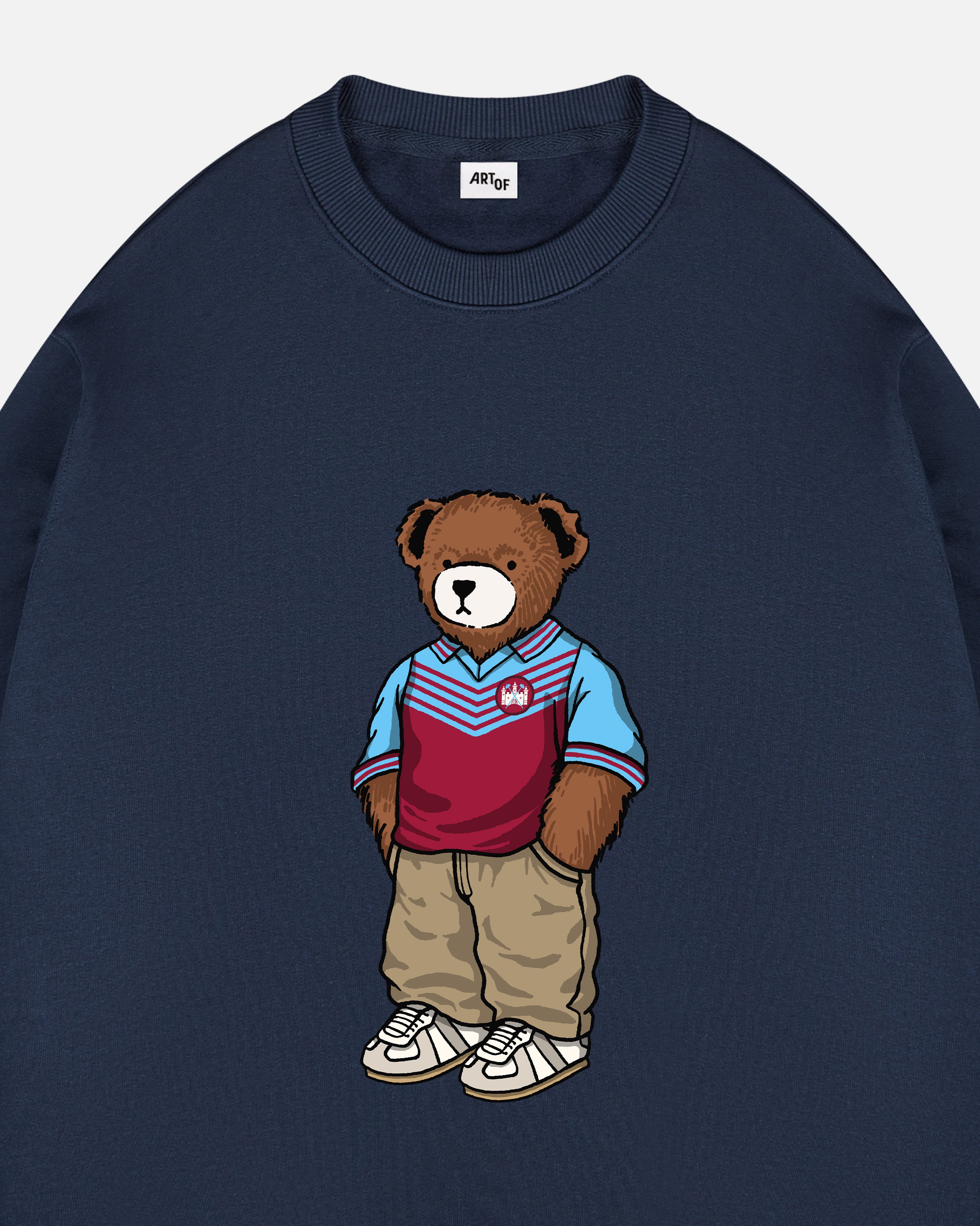 ART OF West Ham Home Pickles Sweat | WHUFC Navy Graphic Football Top