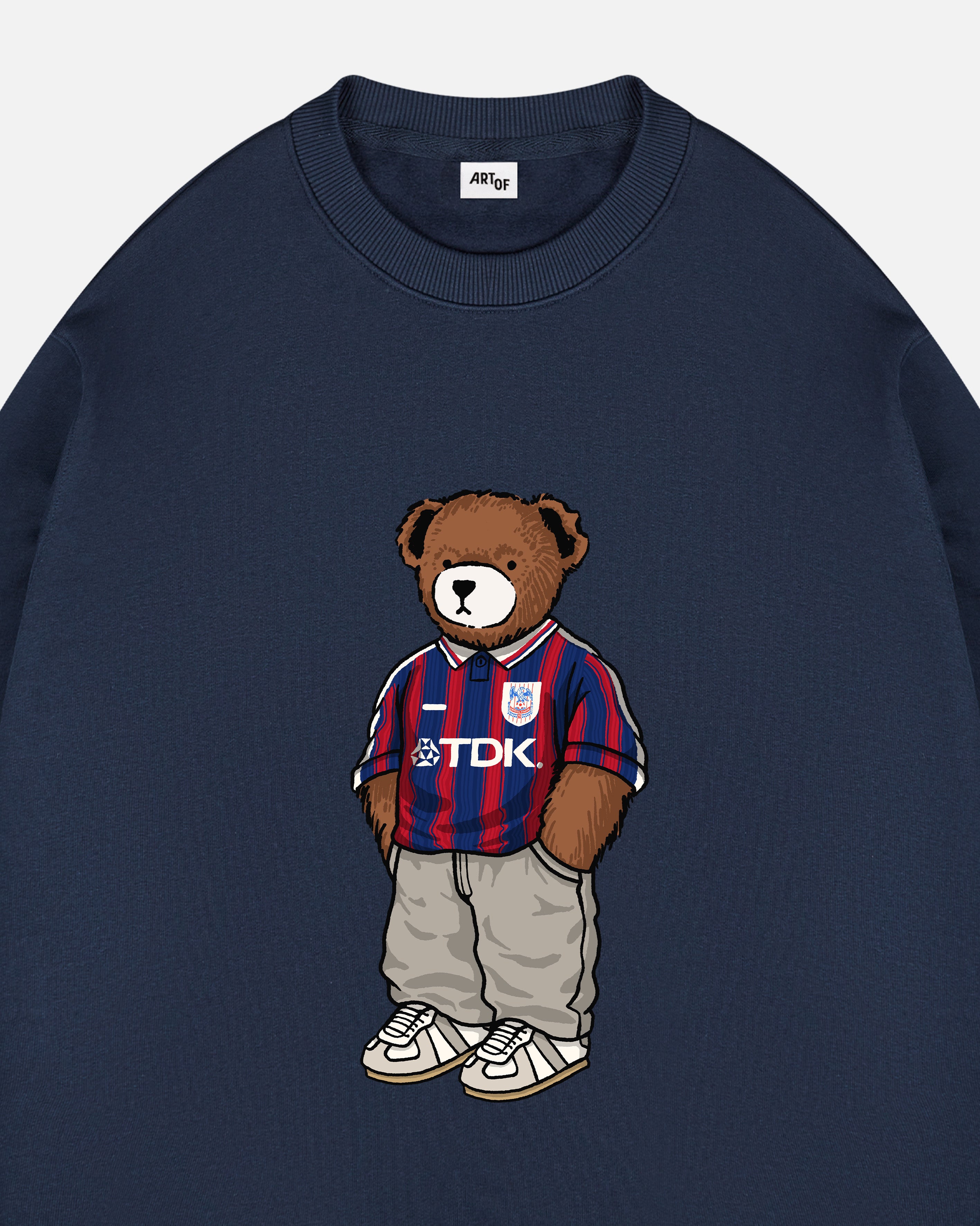 ART OF Crystal Palace Home Pickles Sweat | Navy CPFC Football Top