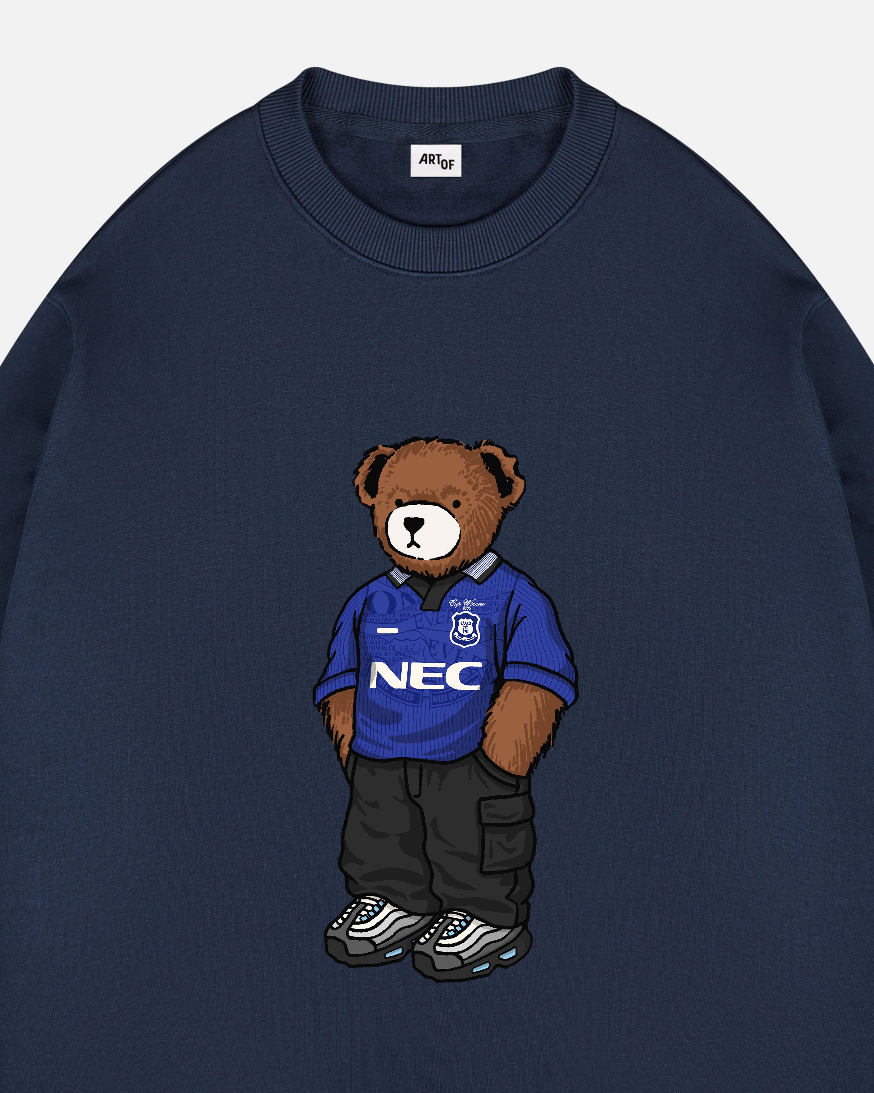 ART OF Everton Home Pickles Sweat | Navy EFC Football Top