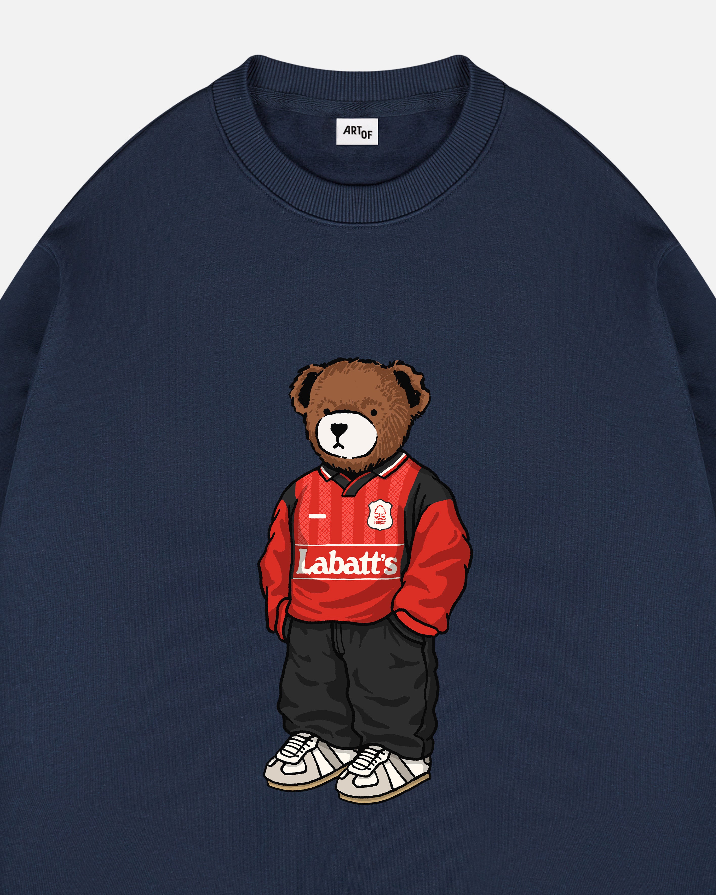 ART OF Forest Home Pickles Sweat | NFFC Navy Graphic Football Top
