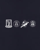 ART OF x Hibs Crest History Tee | HFC Navy Graphic Football T-shirt