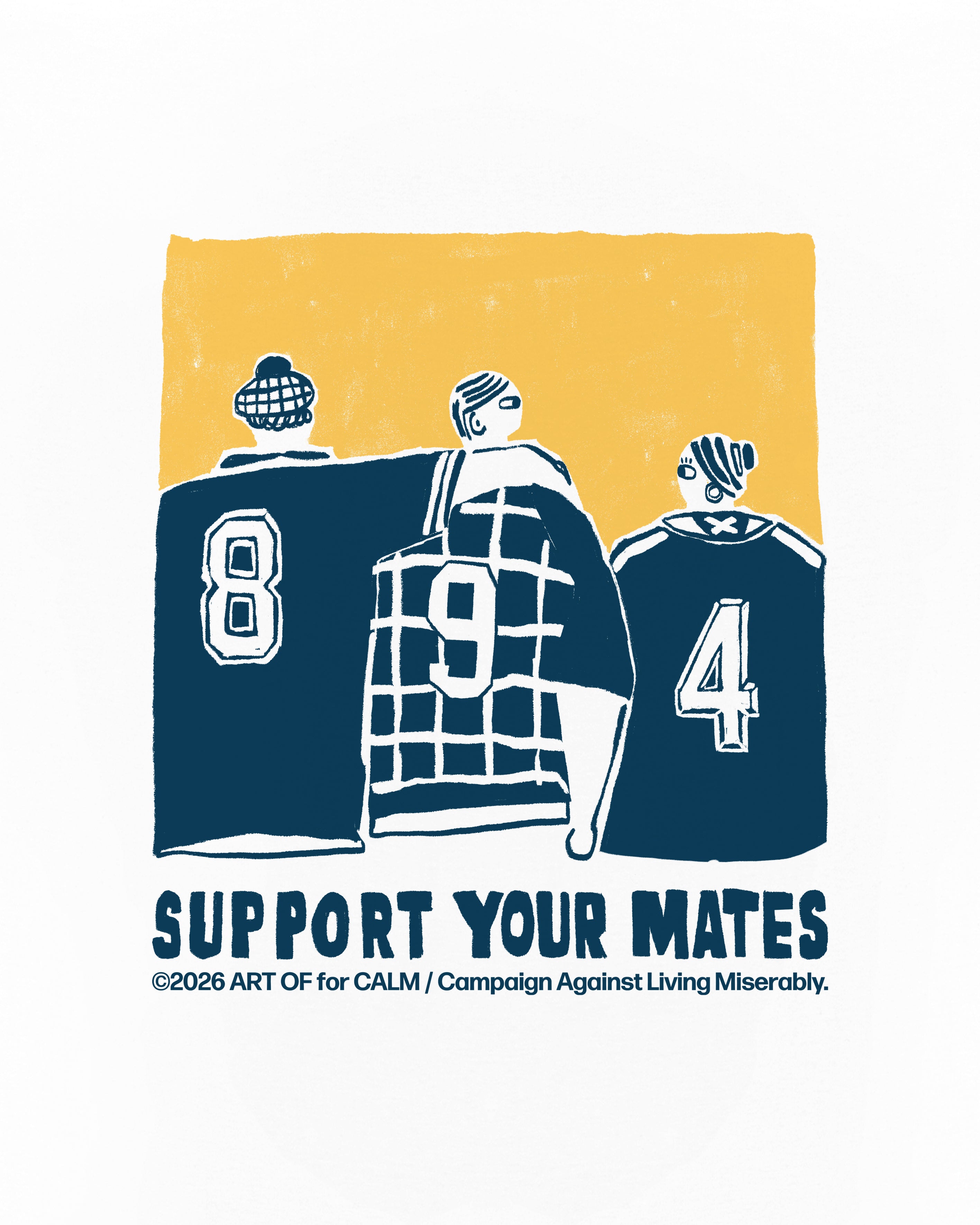 CALM - SCO Support Your Mates Tee