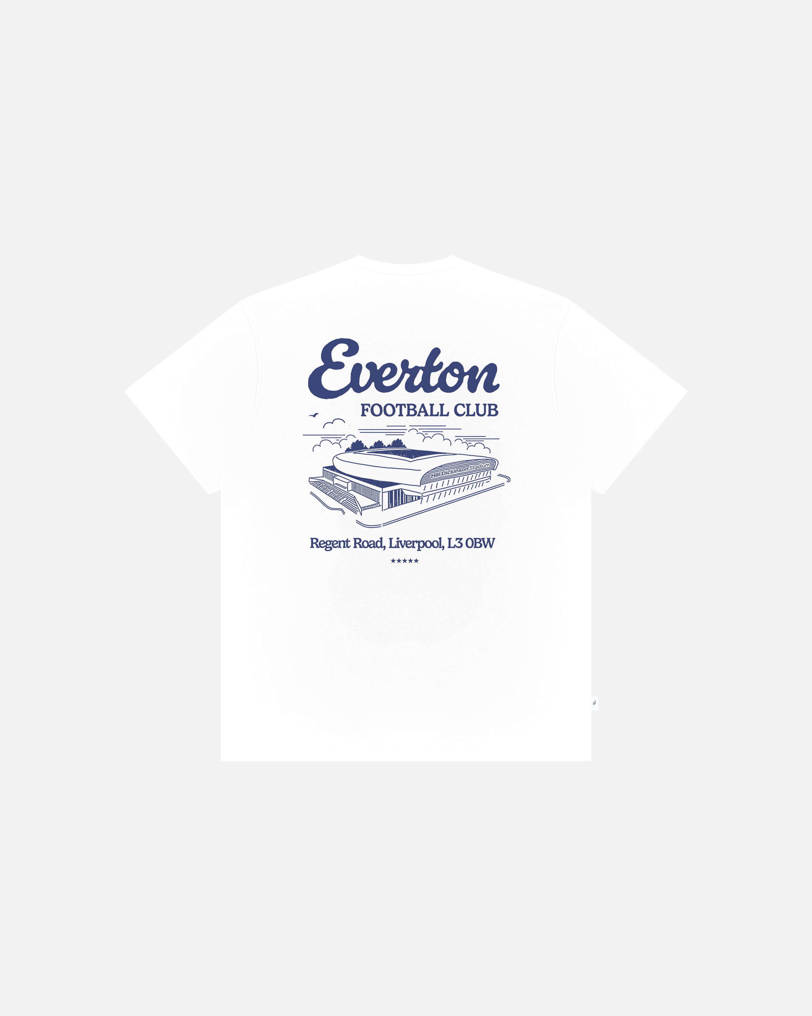 ART OF x Everton Motel Tee | EFC White Graphic Football T-shirt
