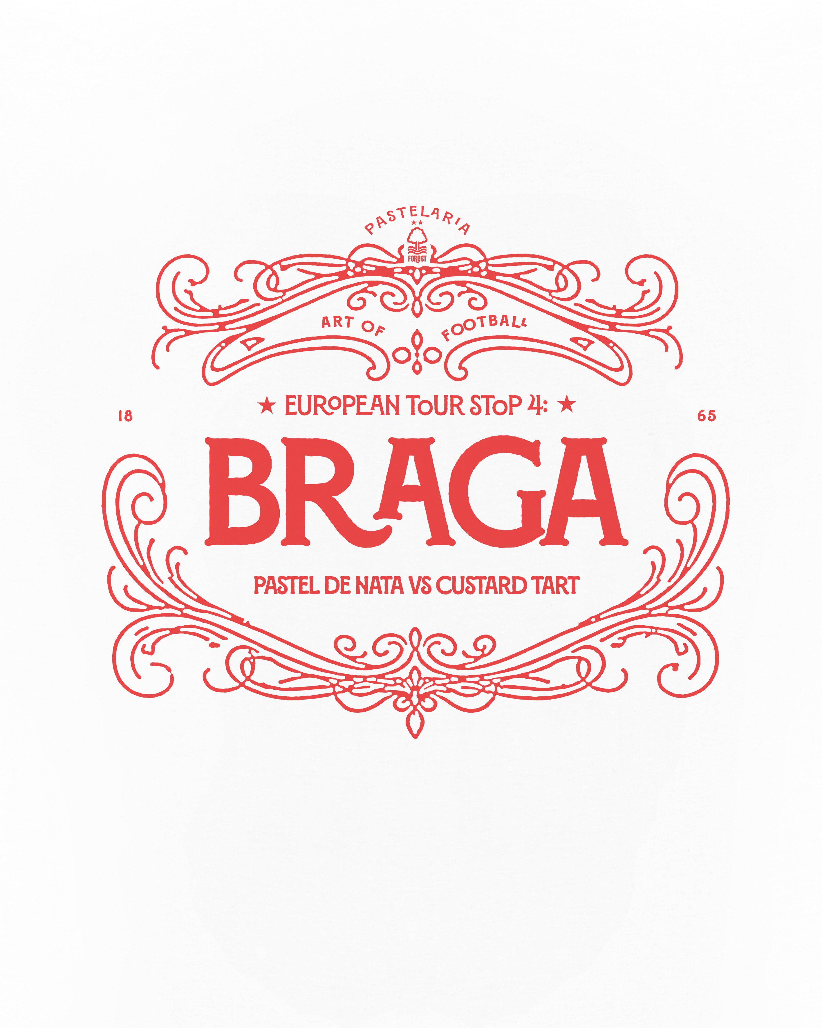 ART OF x Forest In Braga Tee | NFFC White Graphic Football T-shirt