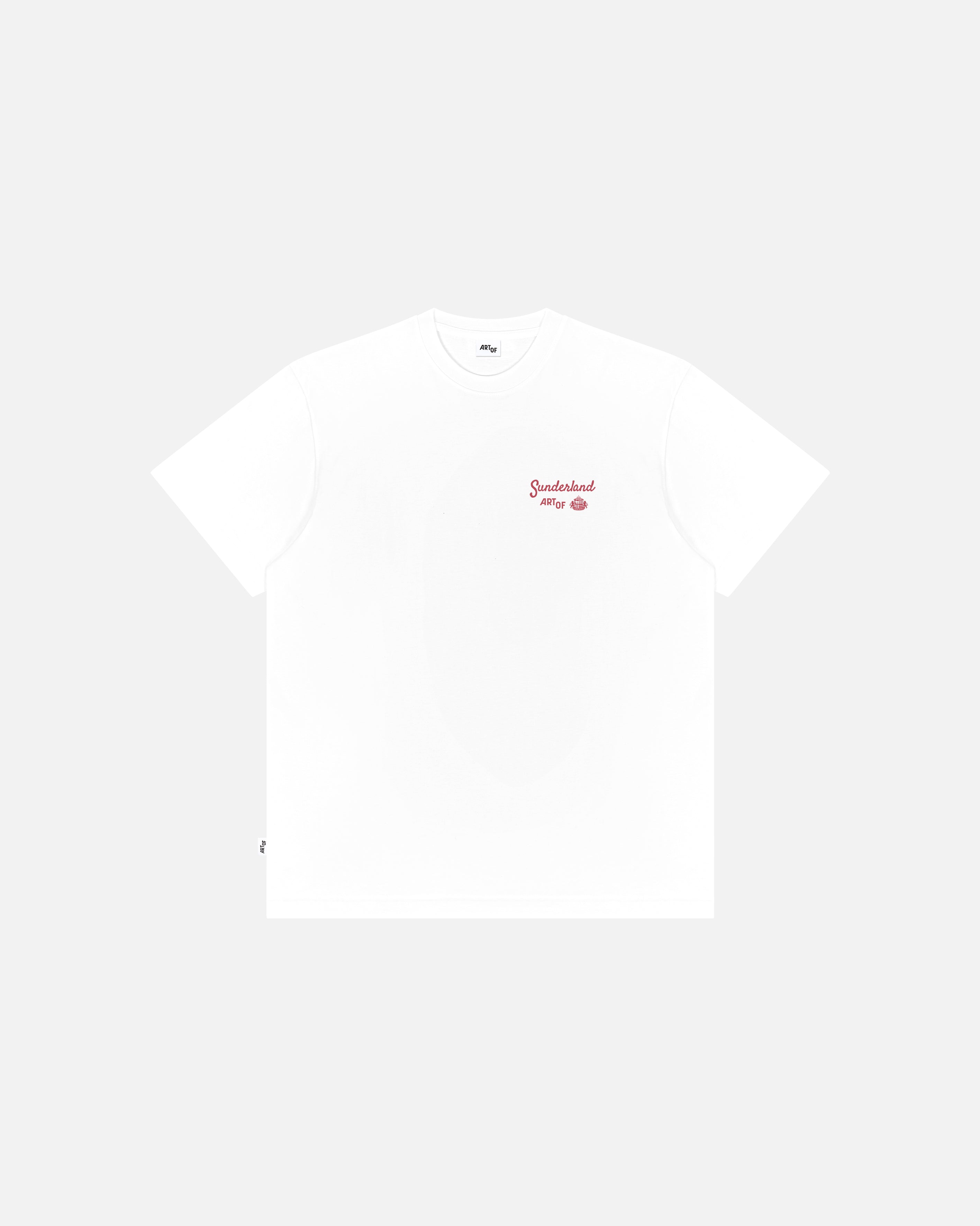 ART OF x Sunderland Motel Tee | SAFC White Graphic Football T-shirt