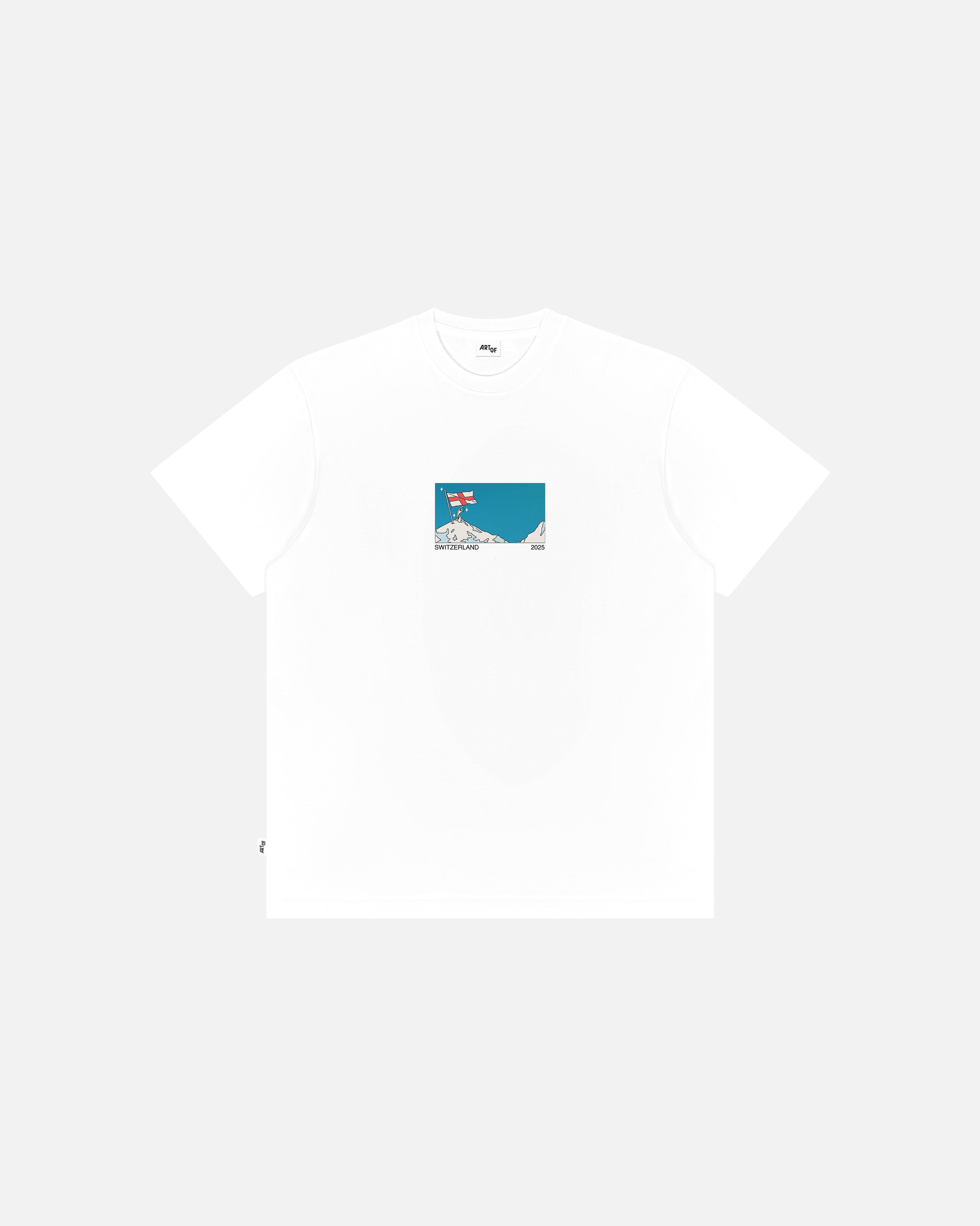 ART OF Switzerland '25 Tour Tee | White Graphic Football T-shirt