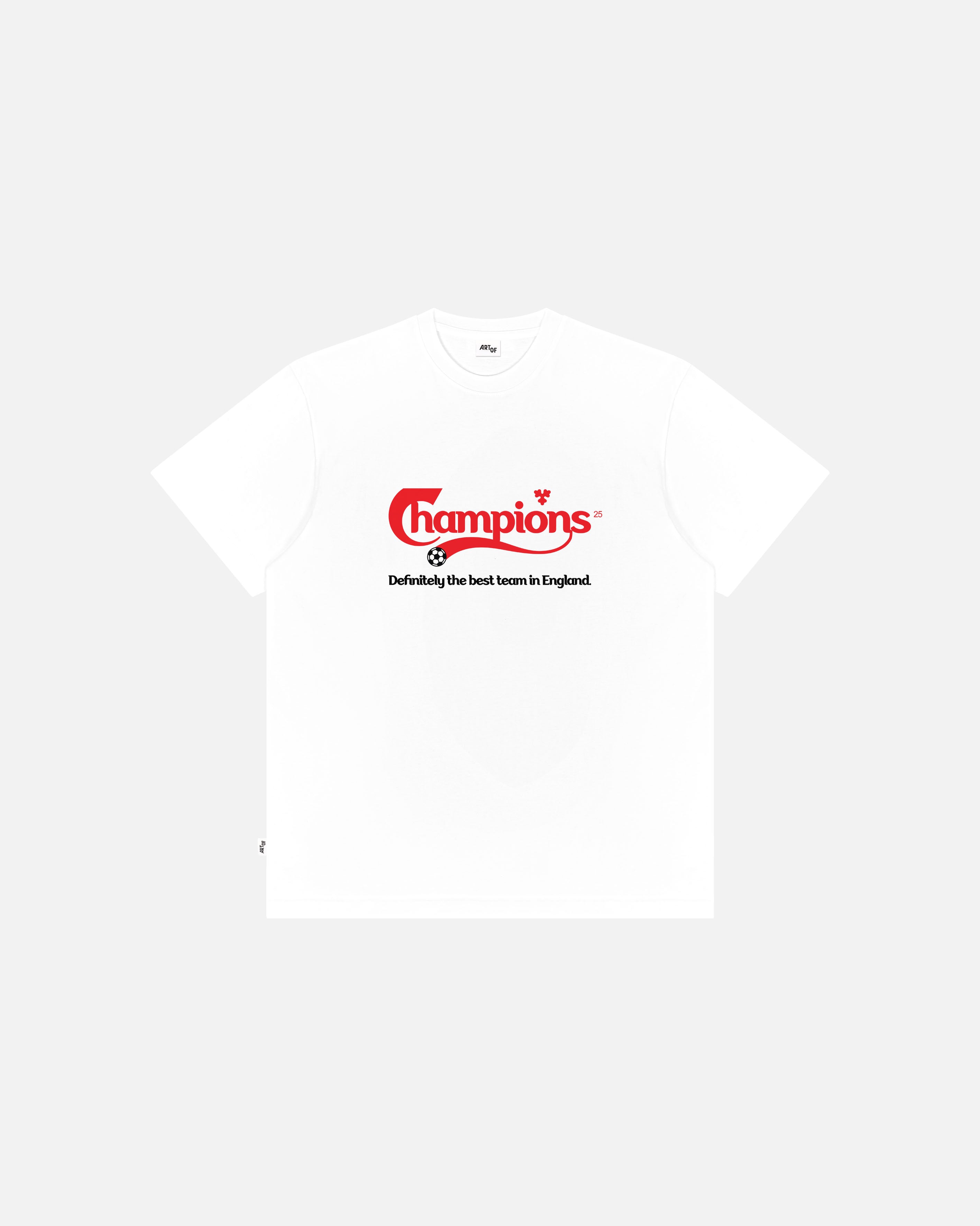 ART OF LFC Best Team In England Tee | White Graphic Football T-shirt