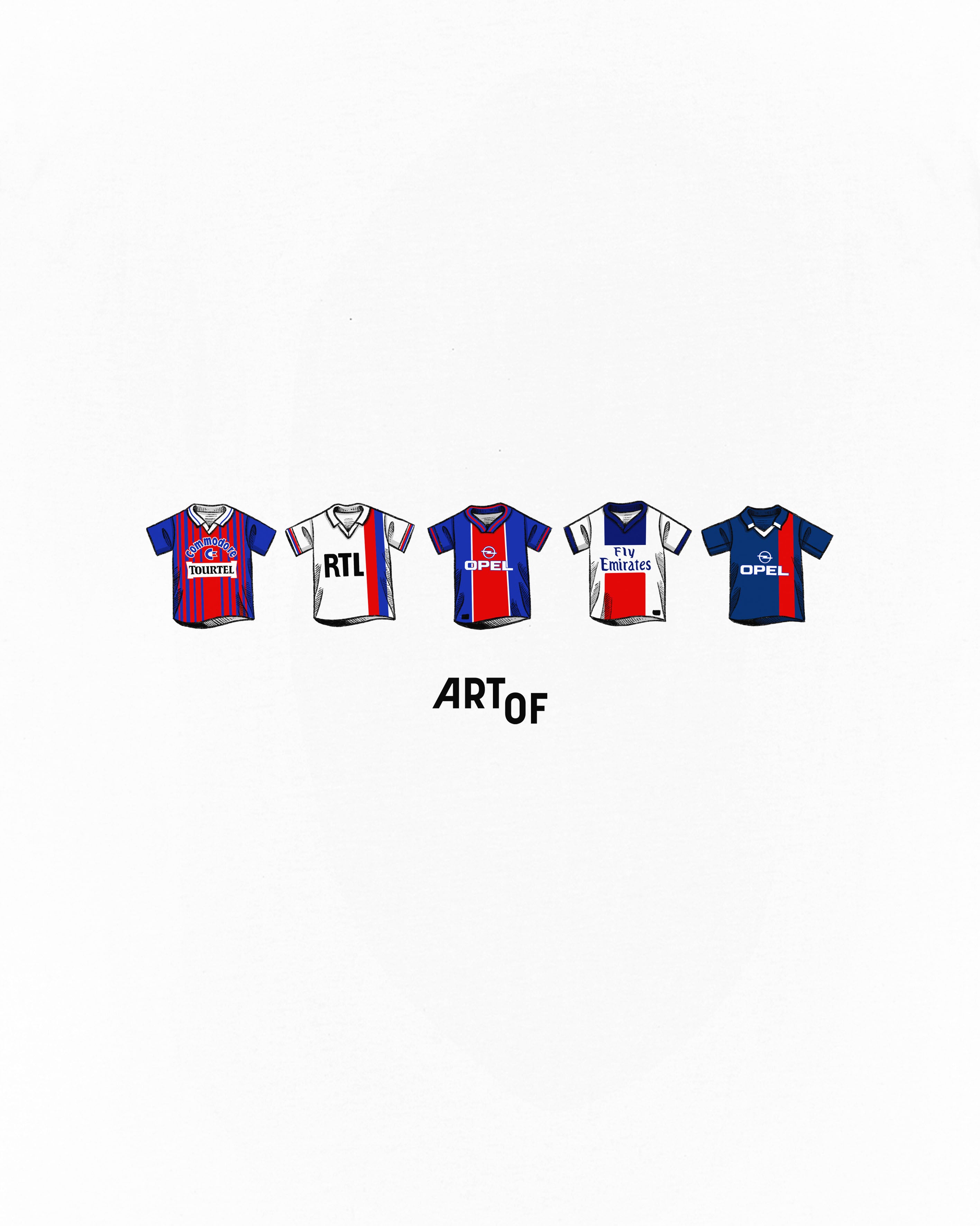 ART OF x PSG Classics Tee | White Graphic Football T-shirt
